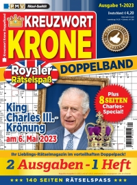 Rtselvergngen auf 140 Seiten: Der Kreuzwort Krone-Doppelband mit Charles-Special - Cover: Keesing